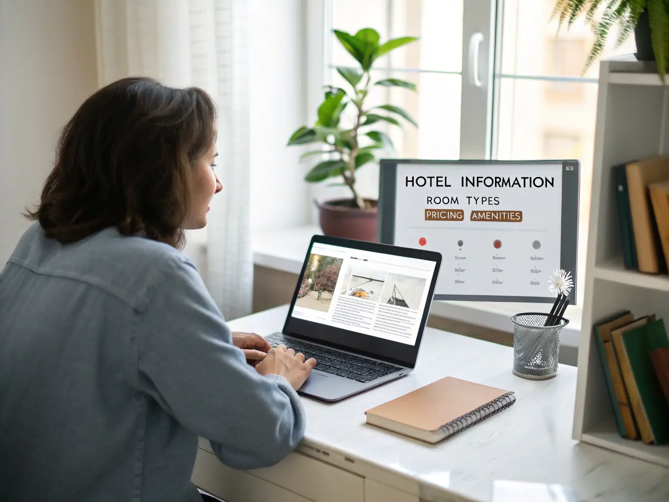 A dynamic scene of a user reviewing quotes and booking a service, with rounded buttons and subtle shadows, set in a tropical Costa Rican environment, emphasizing ease and premium experience.