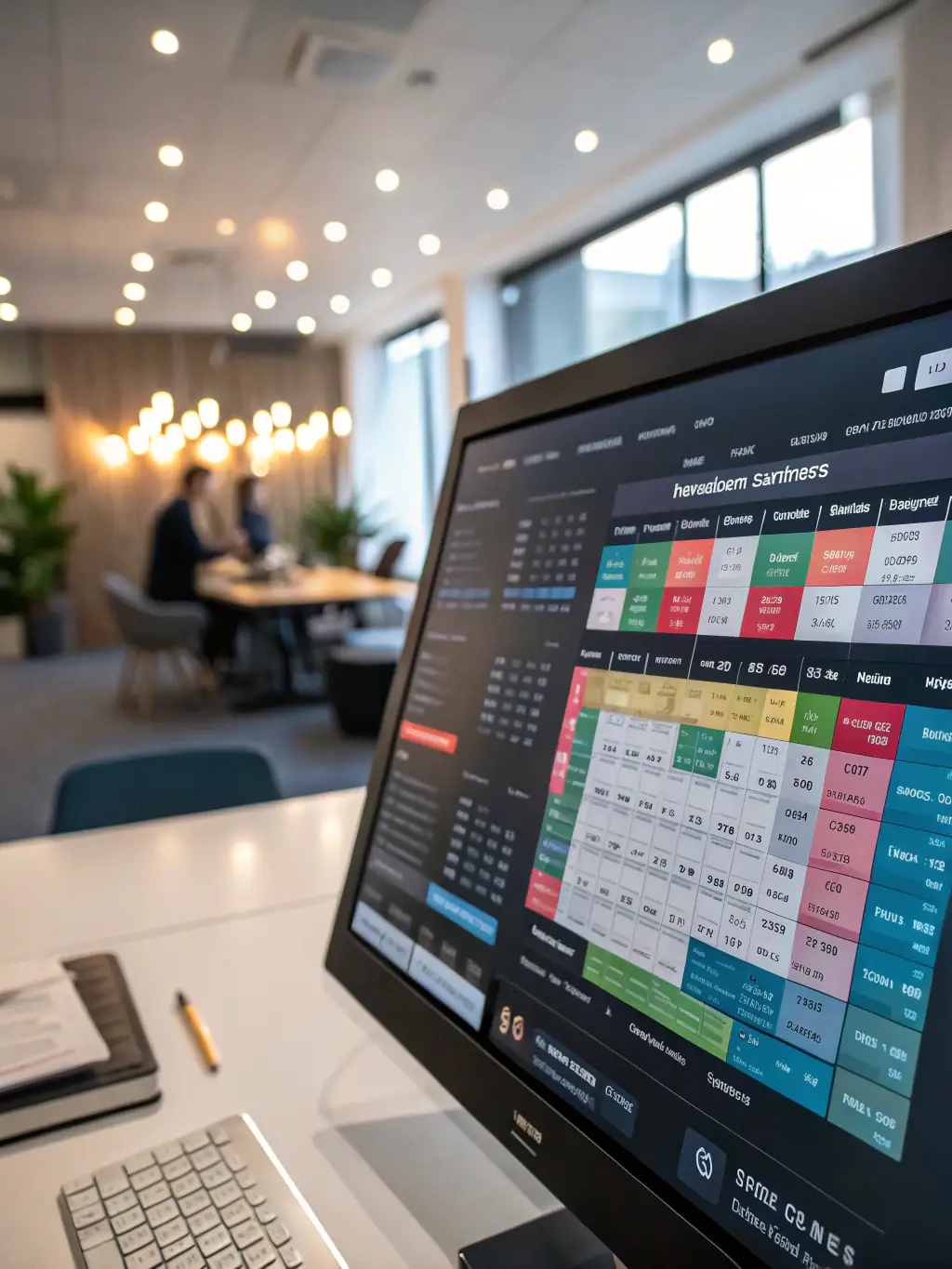 A calendar with a booking icon and tropical accents, showing seamless scheduling and experience booking for vendors on Tico.Social.
