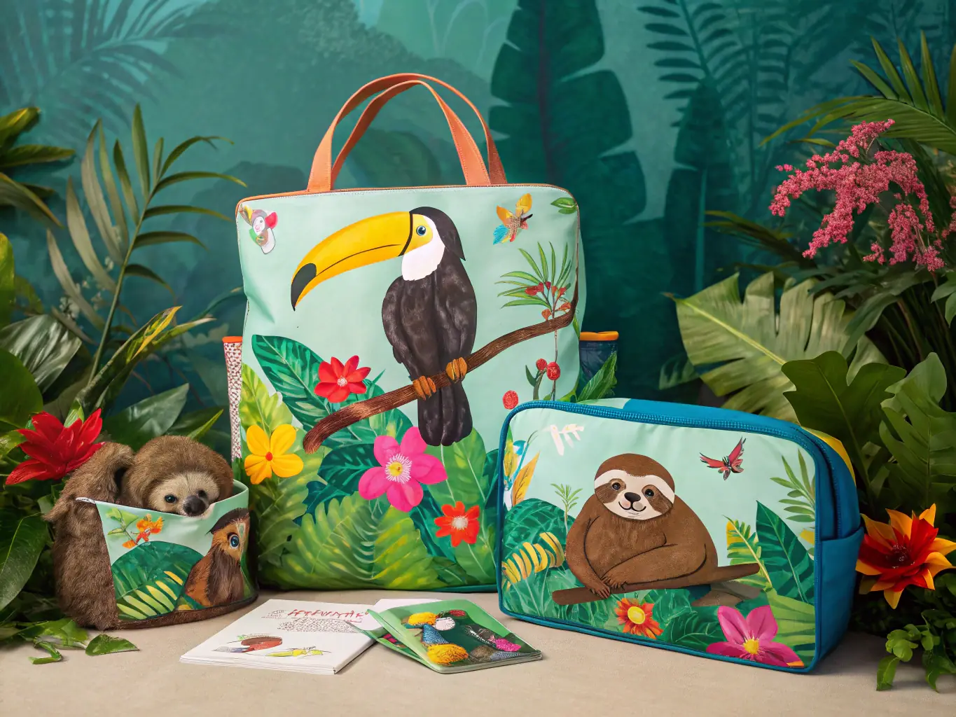 A clean, modern image showing a comparison grid of tour cards on a tablet screen, with icons for price, ratings, and categories, set against a backdrop of Costa Rican rainforest.